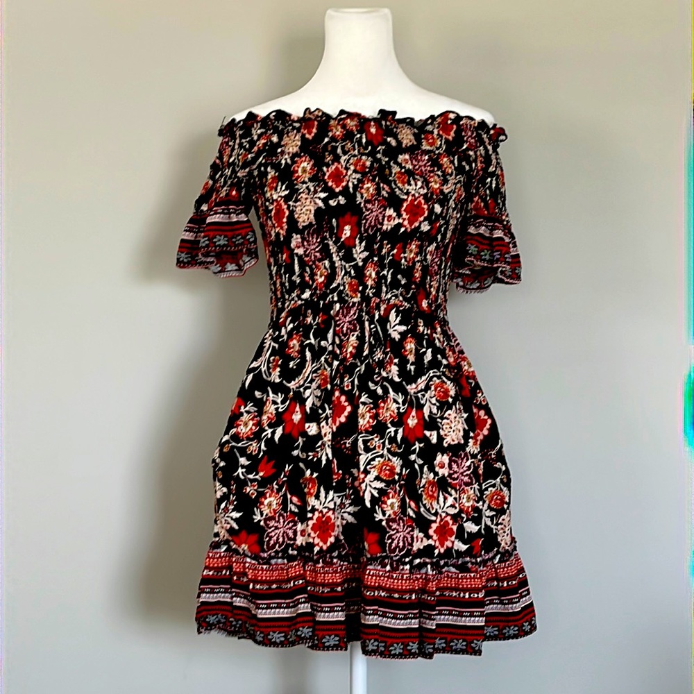 "Band of Gypsiee" Mini Dress- (off shoulder if you prefer)